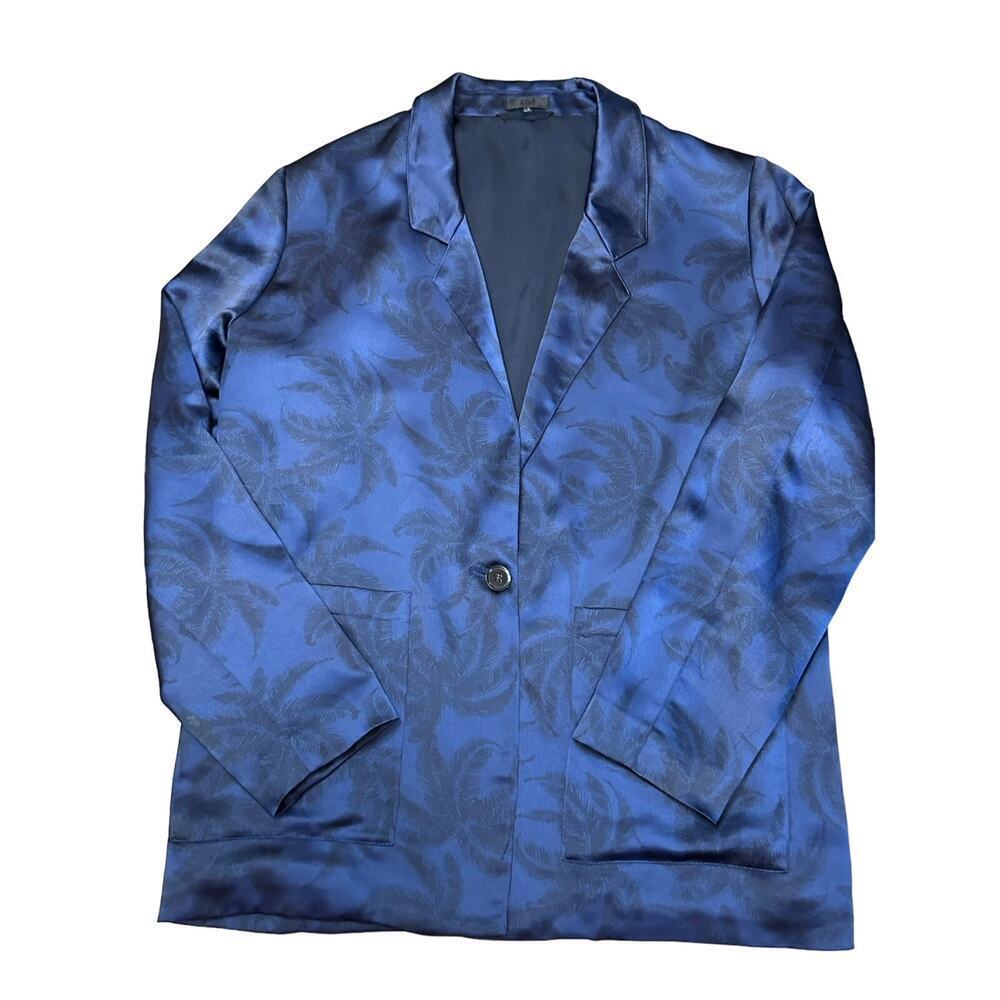 ATM Palm Print‎ Satin Melillo Blazer